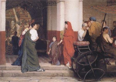 Alma-Tadema, Sir Lawrence Entrance to a Roman Theatre (mk23) oil painting picture